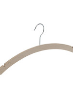 Kledinghanger - Volwassenen - 1501-42H - 10 Stuks - Blousehanger - Shirthanger - Beukenhout - Naturel Ongelakt - Rokinkepingen - 42 cm - Kleerhanger