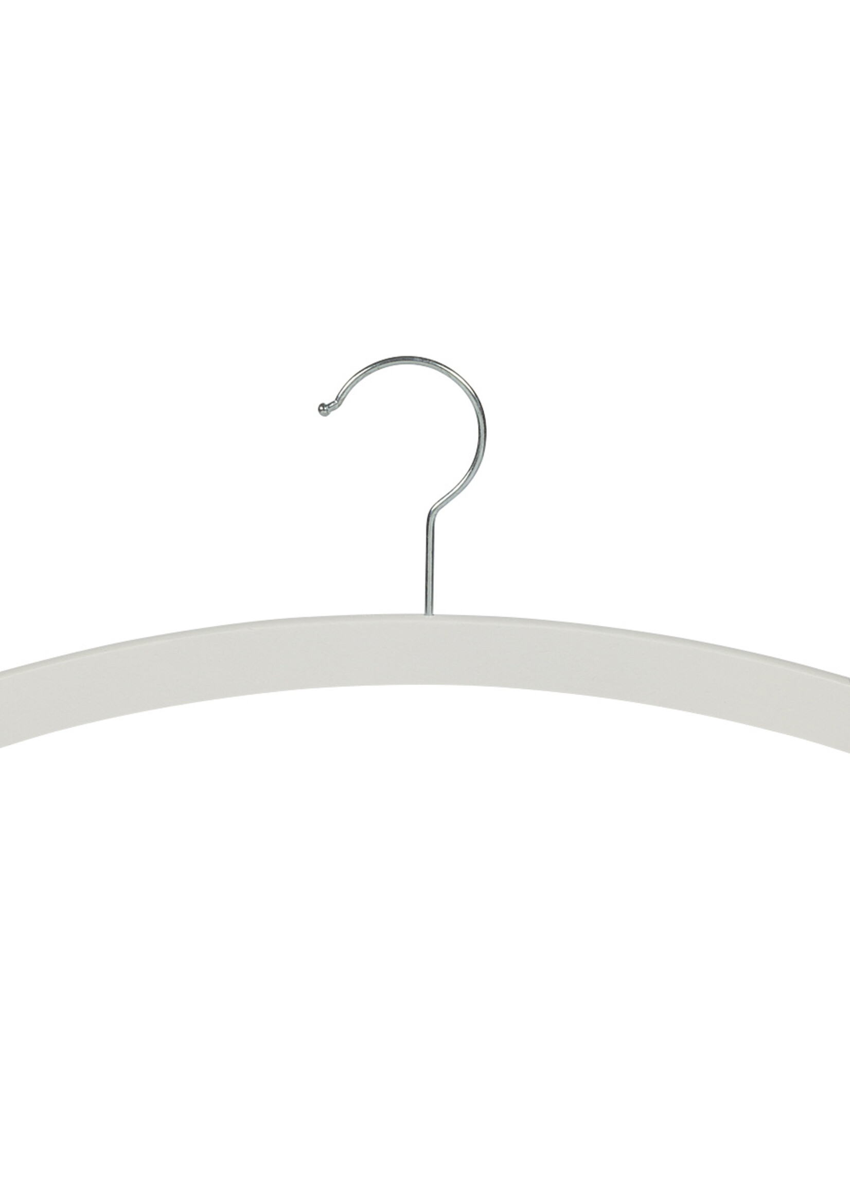 Kledinghanger - Kinderen - 1508-34H - 10 Stuks - Blousehanger - Shirthanger - Beukenhout - Wit - Rokinkepingen - 34 cm - Kleerhanger - Kinderhanger