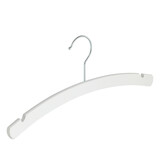 Kledinghanger - Kinderen - 1508-34H - 20 Stuks - Blousehanger - Shirthanger - Beukenhout - Wit - Rokinkepingen - 34 cm - Kleerhanger - Kinderhanger