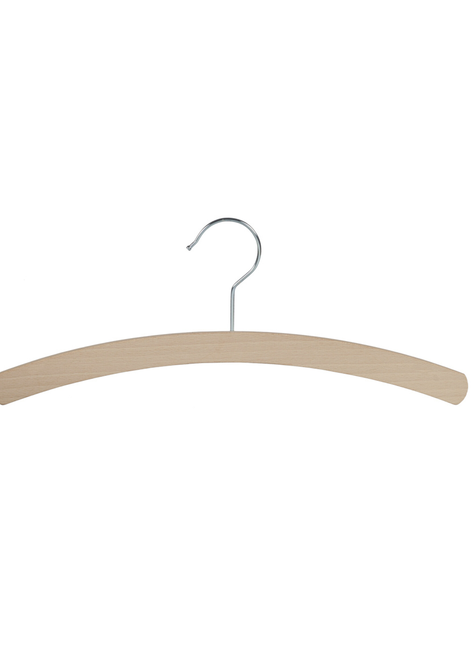 Kledinghanger - Kinderen - 1509-34 - 30 Stuks - Blousehanger - Shirthanger - Beukenhout - Naturel Gelakt - 34 cm - Kleerhanger - Kinderhanger