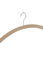 Kledinghanger - Volwassenen - 1509-42H - 40 Stuks - Blousehanger - Shirthanger - Beukenhout - Naturel Gelakt - Rokinkepingen - 42 cm - Kleerhanger