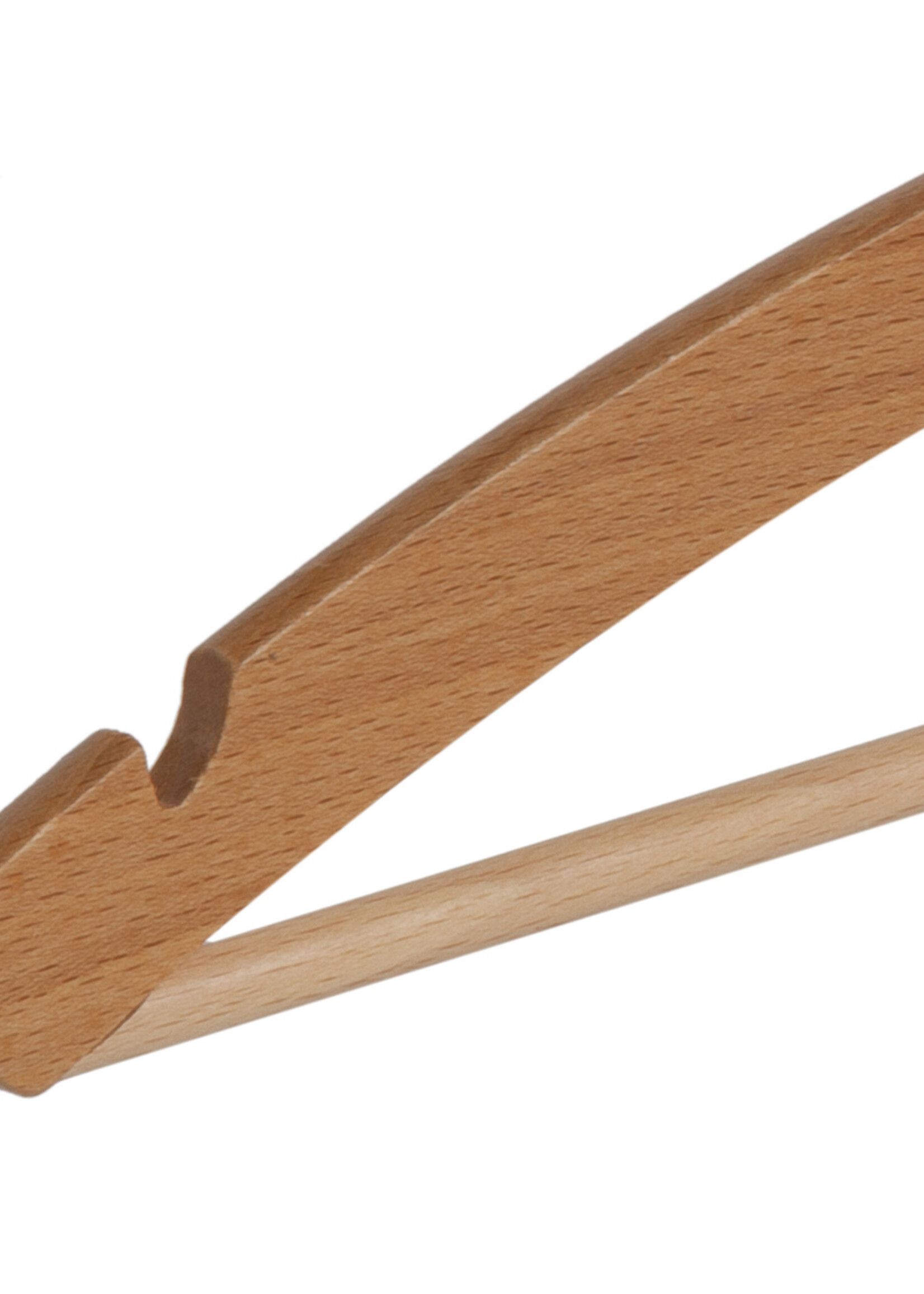 Kledinghanger - Volwassenen - 1519-42H - 50 Stuks - Blousehanger - Shirthanger - Beukenhout - Naturel Gelakt - Rokinkepingen en Broeklat - 42 cm - Kleerhanger