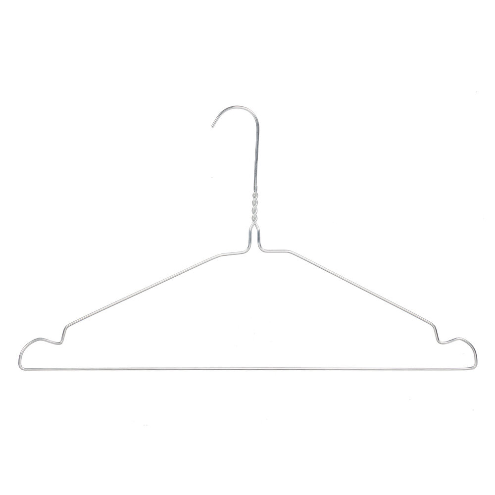 Draadhanger - Stomerijhanger - Volwassenen - 402-22 - 75 Stuks - metaal - Verzinkt - Rokinkepingen - 40 cm - Ø 2,2 mm - Kledinghanger - Kleerhanger Draadhanger - Stomerijhanger - Volwassenen - 402-22 - 75 Stuks - metaal - Verzinkt - Rokinkepingen - 40 cm - Ø 2,2 mm - Kledinghanger - Kleerhanger