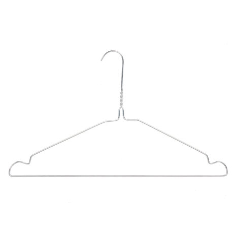Draadhanger - Stomerijhanger - Volwassenen - 402-22 - 75 Stuks - metaal - Verzinkt - Rokinkepingen - 40 cm - Ø 2,2 mm - Kledinghanger - Kleerhanger Draadhanger - Stomerijhanger - Volwassenen - 402-22 - 75 Stuks - metaal - Verzinkt - Rokinkepingen - 40 cm - Ø 2,2 mm - Kledinghanger - Kleerhanger