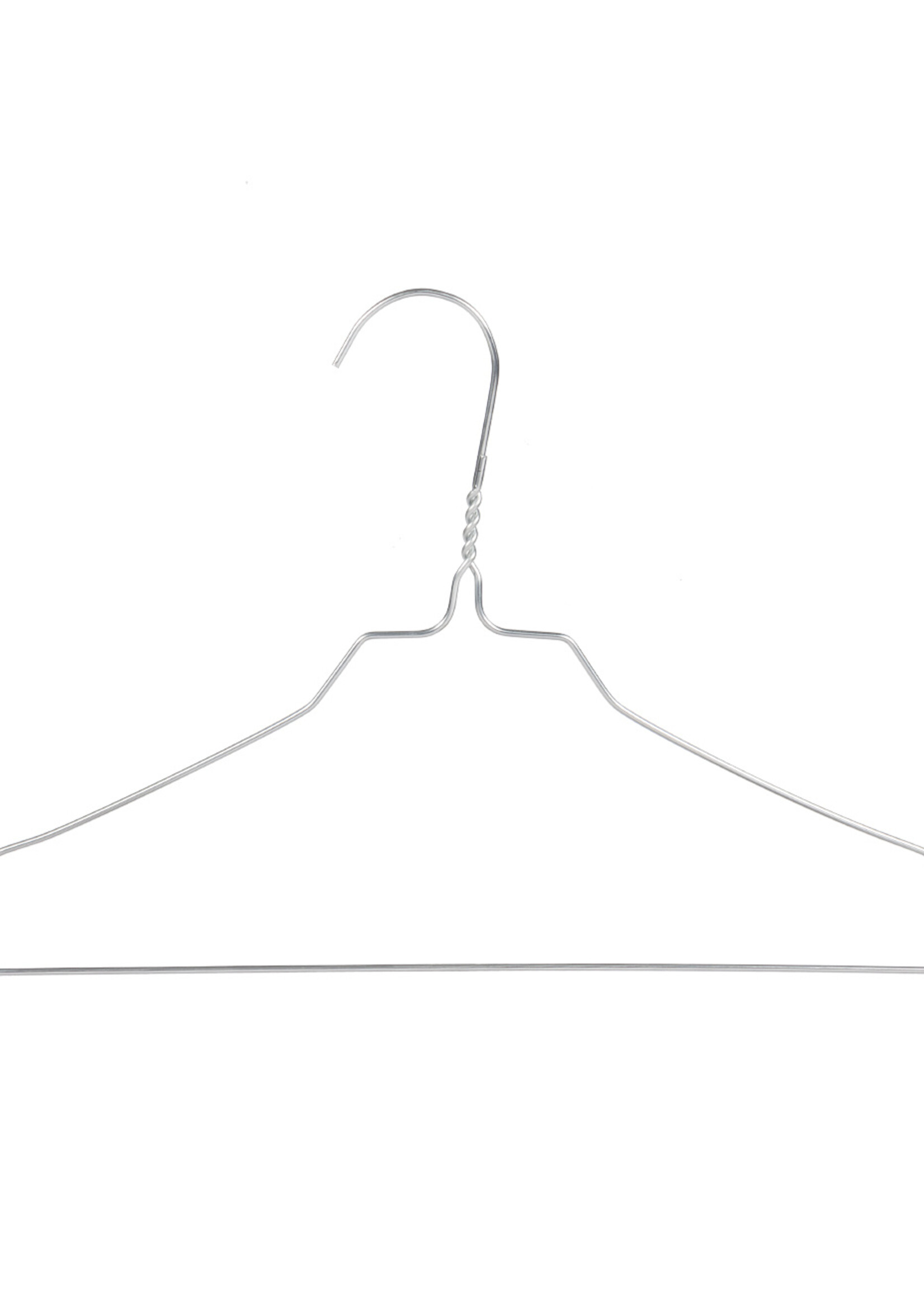 Draadhanger - Stomerijhanger - Volwassenen - 404-22 - 100 Stuks - metaal - Verzinkt - Rokinkepingen - 40 cm - Ø 2,2 mm - Kledinghanger - Kleerhanger
