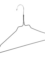 Draadhanger - Stomerijhanger - Volwassenen - 404-24 - 50 Stuks - metaal - Zwart - Rokinkepingen - 41 cm - Ø 2,4 mm - Kledinghanger - Kleerhanger