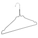 Draadhanger - Stomerijhanger - Volwassenen - 404-24 - 50 Stuks - metaal - Zwart - Rokinkepingen - 41 cm - Ø 2,4 mm - Kledinghanger - Kleerhanger Draadhanger - Stomerijhanger - Volwassenen - 404-24 - 50 Stuks - metaal - Zwart - Rokinkepingen - 41 cm - Ø 2,4 mm - Kledinghanger - Kleerhanger