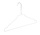 Draadhanger - Stomerijhanger - Volwassenen - 404-24 - 25 Stuks - metaal - Wit - Rokinkepingen - 41 cm - Ø 2,4 mm - Kledinghanger - Kleerhanger