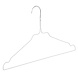 Draadhanger - Stomerijhanger - Volwassenen - 404-24 - 25 Stuks - metaal - Wit - Rokinkepingen - 41 cm - Ø 2,4 mm - Kledinghanger - Kleerhanger Draadhanger - Stomerijhanger - Volwassenen - 404-24 - 25 Stuks - metaal - Wit - Rokinkepingen - 41 cm - Ø 2,4 mm - Kledinghanger - Kleerhanger