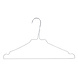 Draadhanger - Stomerijhanger - Volwassenen - 404-24 - 25 Stuks - metaal - Wit - Rokinkepingen - 41 cm - Ø 2,4 mm - Kledinghanger - Kleerhanger Draadhanger - Stomerijhanger - Volwassenen - 404-24 - 25 Stuks - metaal - Wit - Rokinkepingen - 41 cm - Ø 2,4 mm - Kledinghanger - Kleerhanger