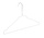 Draadhanger - Stomerijhanger - Volwassenen - 404-24 - 50 Stuks - metaal - Wit - Rokinkepingen - 41 cm - Ø 2,4 mm - Kledinghanger - Kleerhanger