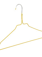Draadhanger - Stomerijhanger - Volwassenen - 404-24 - 50 Stuks - metaal - Geel - Rokinkepingen - 41 cm - Ø 2,4 mm - Kledinghanger - Kleerhanger