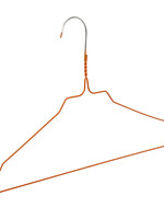Draadhanger - Stomerijhanger - Volwassenen - 404-24 - 75 Stuks - metaal - Oranje - Rokinkepingen - 41 cm - Ø 2,4 mm - Kledinghanger - Kleerhanger