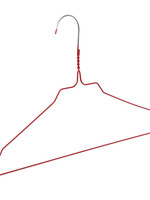Draadhanger - Stomerijhanger - Volwassenen - 404-24 - 100 Stuks - metaal - Rood - Rokinkepingen - 41 cm - Ø 2,4 mm - Kledinghanger - Kleerhanger
