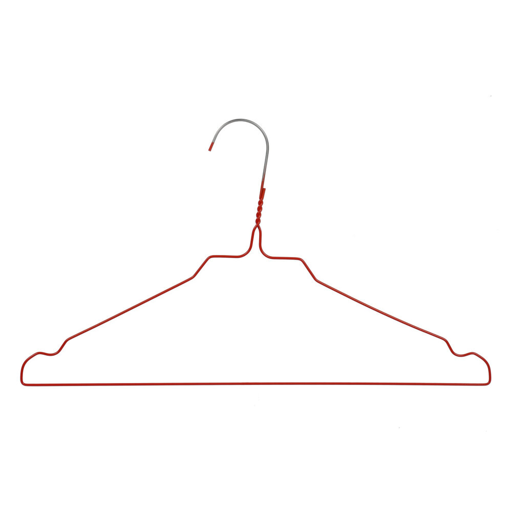Draadhanger - Stomerijhanger - Volwassenen - 404-24 - 25 Stuks - metaal - Rood - Rokinkepingen - 41 cm - Ø 2,4 mm - Kledinghanger - Kleerhanger Draadhanger - Stomerijhanger - Volwassenen - 404-24 - 25 Stuks - metaal - Rood - Rokinkepingen - 41 cm - Ø 2,4 mm - Kledinghanger - Kleerhanger