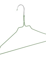Draadhanger - Stomerijhanger - Volwassenen - 404-24 - 100 Stuks - metaal - Licht Groen - Rokinkepingen - 41 cm - Ø 2,4 mm - Kledinghanger - Kleerhanger