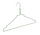 Draadhanger - Stomerijhanger - Volwassenen - 404-24 - 100 Stuks - metaal - Licht Groen - Rokinkepingen - 41 cm - Ø 2,4 mm - Kledinghanger - Kleerhanger