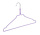 Draadhanger - Stomerijhanger - Volwassenen - 404-24 - 25 Stuks - metaal - Paars - Rokinkepingen - 41 cm - Ø 2,4 mm - Kledinghanger - Kleerhanger
