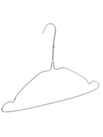 Draadhanger - Stomerijhanger - Kinderen - 405-22 - 25 Stuks - metaal - Verzinkt - Rokinkepingen - 32 cm - Ø 2,2 mm - Kledinghanger - Kleerhanger - Kinderhanger