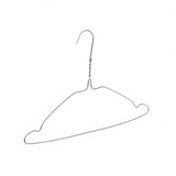 Draadhanger - Stomerijhanger - Kinderen - 405-22 - 50 Stuks - metaal - Verzinkt - Rokinkepingen - 32 cm - Ø 2,2 mm - Kledinghanger - Kleerhanger - Kinderhanger
