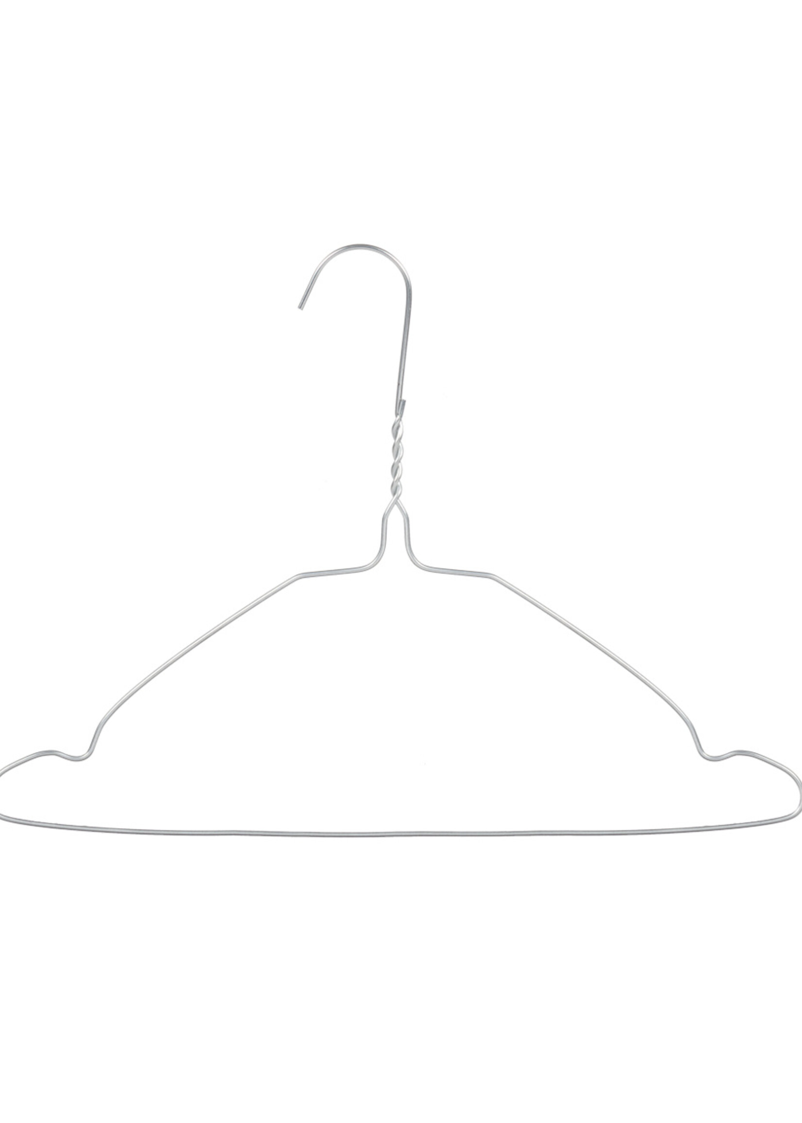 Draadhanger - Stomerijhanger - Kinderen - 405-22 - 50 Stuks - metaal - Verzinkt - Rokinkepingen - 32 cm - Ø 2,2 mm - Kledinghanger - Kleerhanger - Kinderhanger