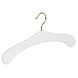 Garderobehanger - Jassenhanger - 506-52 - 8 Stuks - Wit - Gelakt - Beukenhout - Messinghaak - 45 cm - Kledinghanger - Kleerhanger Garderobehanger - Jassenhanger - 506-52 - 8 Stuks - Wit - Gelakt - Beukenhout - Messinghaak - 45 cm - Kledinghanger - Kleerhanger
