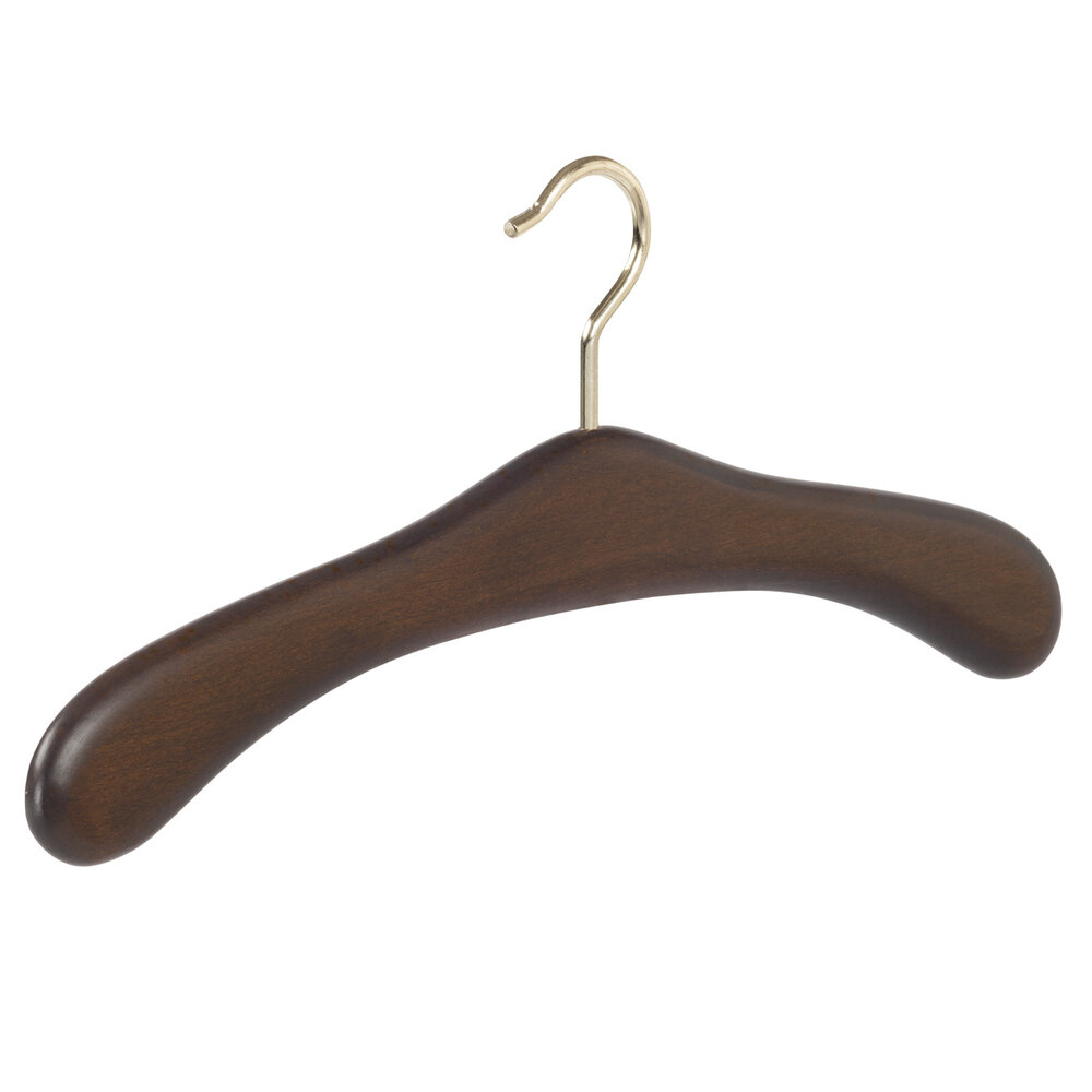 Garderobehanger - Jassenhanger - 506-52 - 10 Stuks - Bruin - Walnoten Gebeitst - Beukenhout - Messinghaak - 45 cm - Kledinghanger - Kleerhanger Garderobehanger - Jassenhanger - 506-52 - 10 Stuks - Bruin - Walnoten Gebeitst - Beukenhout - Messinghaak - 45 cm - Kledinghanger - Kleerhanger