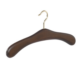 Garderobehanger - Jassenhanger - 506-52 - 10 Stuks - Bruin - Walnoten Gebeitst - Beukenhout - Messinghaak - 45 cm - Kledinghanger - Kleerhanger Garderobehanger - Jassenhanger - 506-52 - 10 Stuks - Bruin - Walnoten Gebeitst - Beukenhout - Messinghaak - 45 cm - Kledinghanger - Kleerhanger