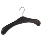 Garderobehanger - Jassenhanger - 506-58 - 6 Stuks - Zwart - Gelakt - Beukenhout - Chromehaak - 45 cm - Kledinghanger - Kleerhanger