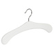 Garderobehanger - Jassenhanger - 506-58 - 24 Stuks - Wit - Gelakt - Beukenhout - Chromehaak - 45 cm - Kledinghanger - Kleerhanger Garderobehanger - Jassenhanger - 506-58 - 24 Stuks - Wit - Gelakt - Beukenhout - Chromehaak - 45 cm - Kledinghanger - Kleerhanger