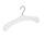 Garderobehanger - Jassenhanger - 506-58 - 8 Stuks - Wit - Gelakt - Beukenhout - Chromehaak - 45 cm - Kledinghanger - Kleerhanger