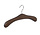 Garderobehanger - Jassenhanger - 506-58 - 20 Stuks - Bruin - Walnoten Gebeitst - Beukenhout - Chromehaak - 45 cm - Kledinghanger - Kleerhanger