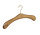 Garderobehanger - Jassenhanger - 506ED-52 - 10 Stuks - Bruin - Donker Gebeitst - Eikenhout - Messinghaak - 45 cm - Kledinghanger - Kleerhanger