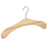 Garderobehanger - Jassenhanger - 506K-52 - 20 Stuks - Bruin - Naturel Gelakt - Grenenhout - Messinghaak - 45 cm - Kledinghanger - Kleerhanger