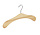 Garderobehanger - Jassenhanger - 506K-58 - 10 Stuks - Bruin - Naturel Gelakt - Grenenhout - Chromehaak - 45 cm - Kledinghanger - Kleerhanger