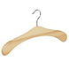 Garderobehanger - Jassenhanger - 506K-58 - 10 Stuks - Bruin - Naturel Gelakt - Grenenhout - Chromehaak - 45 cm - Kledinghanger - Kleerhanger Garderobehanger - Jassenhanger - 506K-58 - 10 Stuks - Bruin - Naturel Gelakt - Grenenhout - Chromehaak - 45 cm - Kledinghanger - Kleerhanger