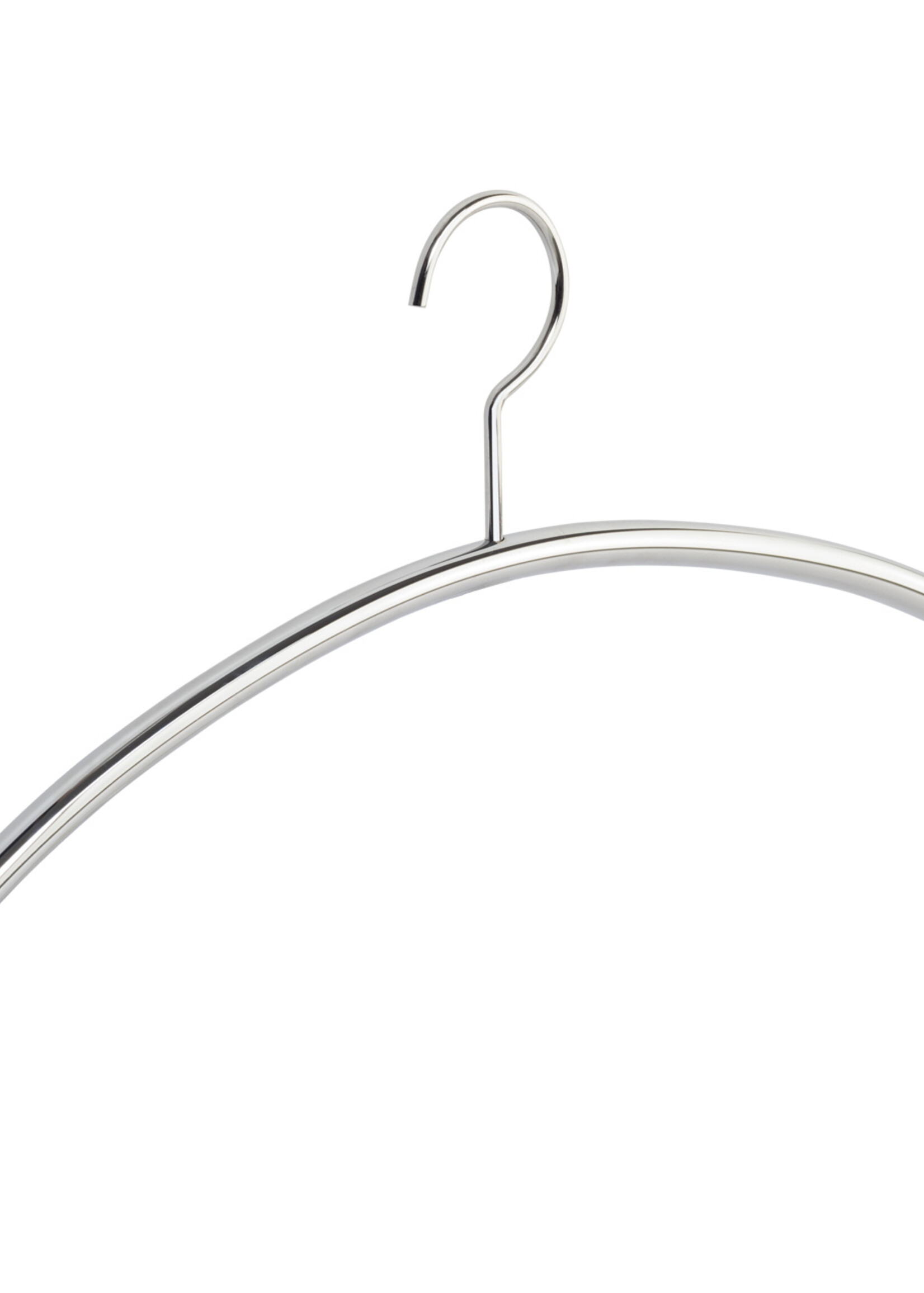 Garderobehanger - Jassenhanger - Buishanger - Volwassenen - 6310 - 10 Stuks - metaal - Verchroomd - Ø 13 mm - 44 cm - Kledinghanger - Kleerhanger