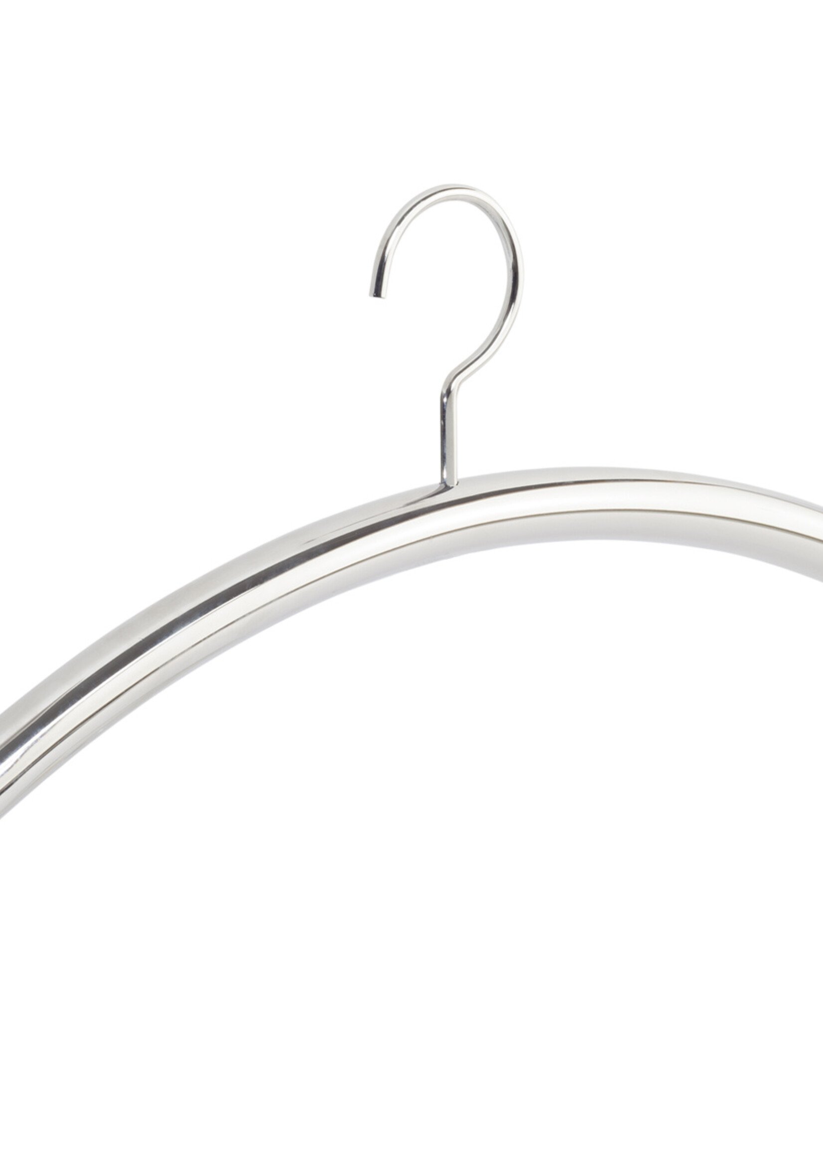 Garderobehanger - Jassenhanger - Buishanger - Volwassenen - 6311 - 20 Stuks - metaal - Verchroomd - Ø 22 mm - 41 cm - Kledinghanger - Kleerhanger