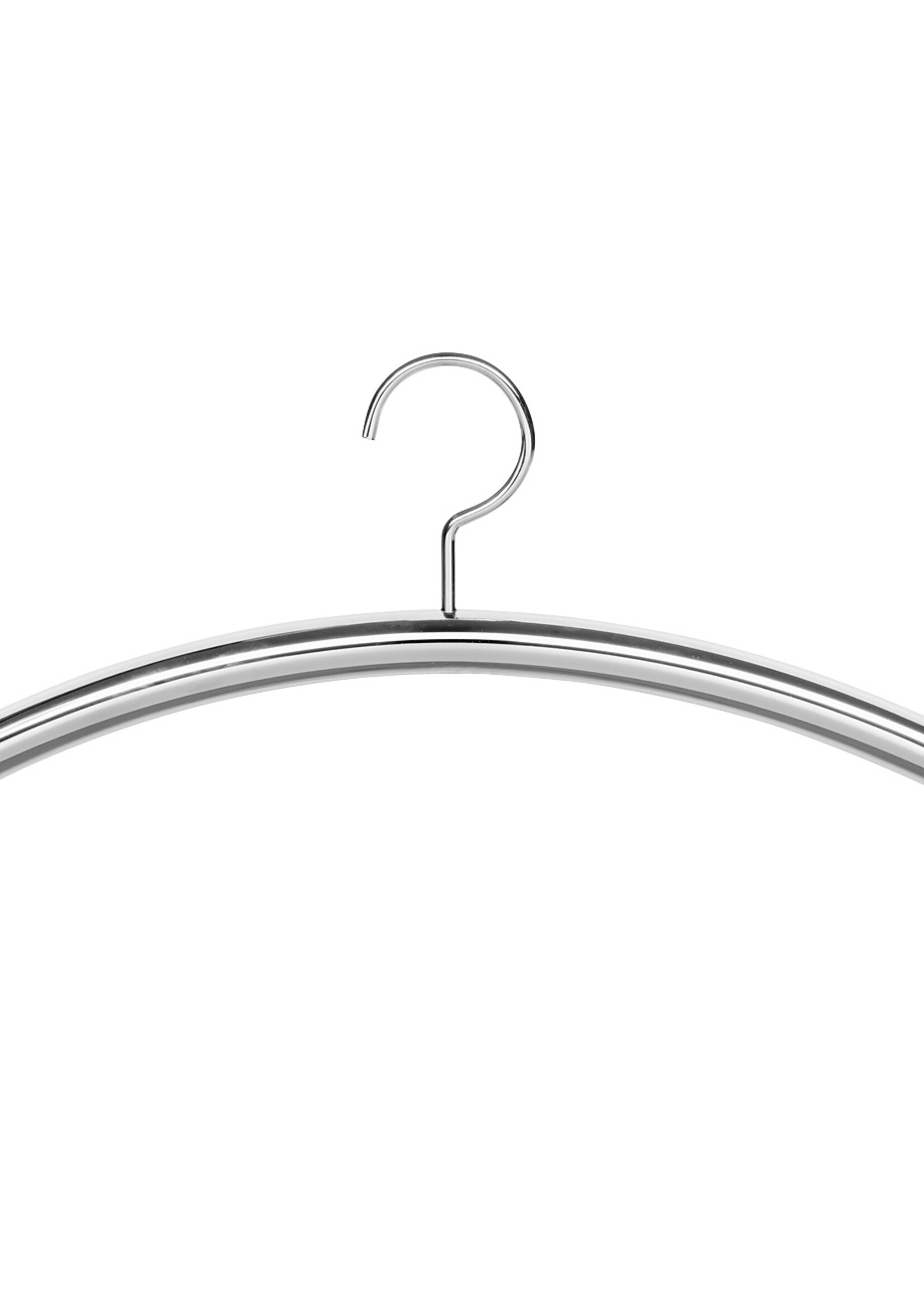 Garderobehanger - Jassenhanger - Buishanger - Volwassenen - 6311 - 24 Stuks - metaal - Verchroomd - Ø 22 mm - 41 cm - Kledinghanger - Kleerhanger