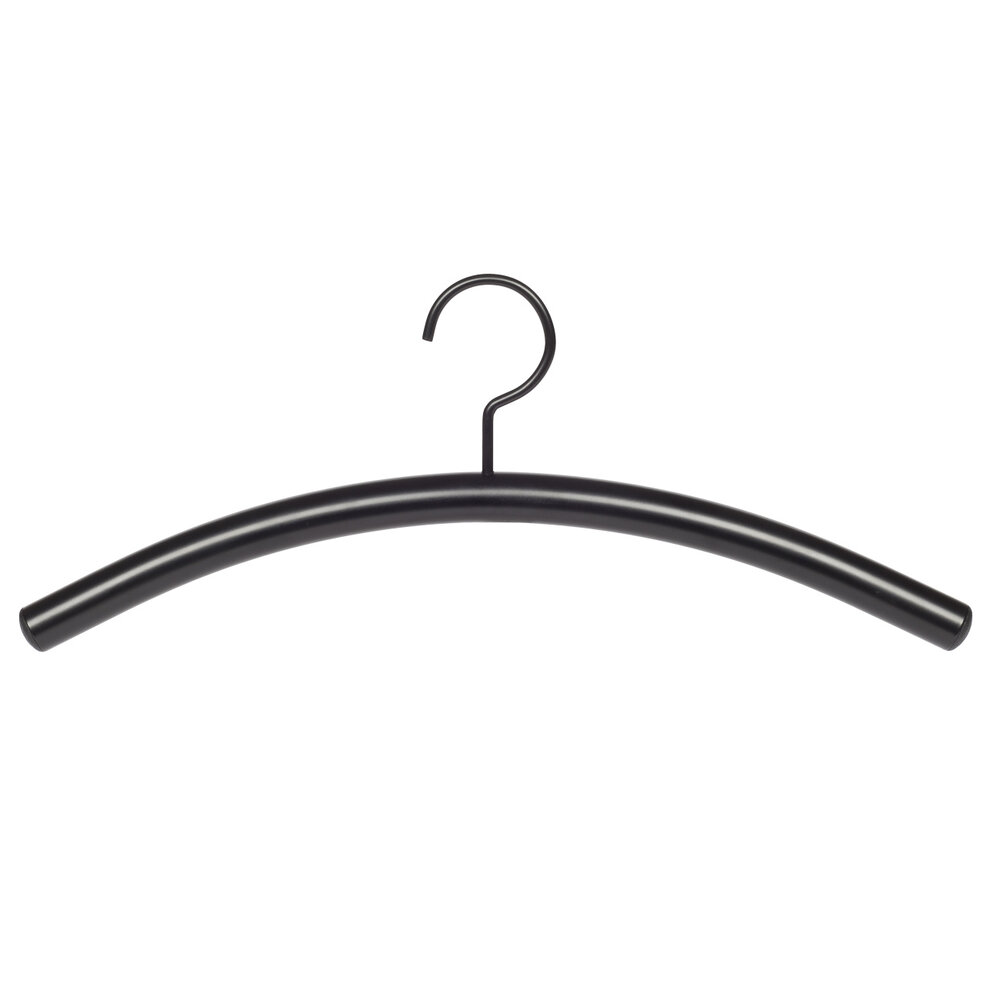Garderobehanger - Jassenhanger - Buishanger - Volwassenen - 6312 - 10 Stuks - metaal - Zwart - Ø 22 mm - 41 cm - Kledinghanger - Kleerhanger