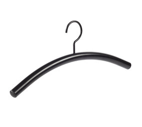 Garderobehanger - Jassenhanger - Buishanger - Volwassenen - 6312 - 24 Stuks - metaal - Zwart - Ø 22 mm - 41 cm - Kledinghanger - Kleerhanger