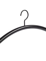 Garderobehanger - Jassenhanger - Buishanger - Volwassenen - 6312 - 6 Stuks - metaal - Zwart - Ø 22 mm - 41 cm - Kledinghanger - Kleerhanger