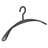 Garderobehanger - Jassenhanger - Volwassenen - 6340 - 10 Stuks - Wing - Kunststof - Zwart - Schouderverbreding 4,2 cm - 45 cm - Kledinghanger - Kleerhanger