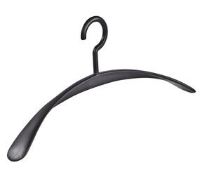 Garderobehanger - Jassenhanger - Volwassenen - 6340 - 12 Stuks - Wing - Kunststof - Zwart - Schouderverbreding 4,2 cm - 45 cm - Kledinghanger - Kleerhanger Garderobehanger - Jassenhanger - Volwassenen - 6340 - 12 Stuks - Wing - Kunststof - Zwart - Schouderverbreding 4,2 cm - 45 cm - Kledinghanger - Kleerhanger