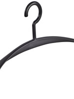 Garderobehanger - Jassenhanger - Volwassenen - 6340 - 8 Stuks - Wing - Kunststof - Zwart - Schouderverbreding 4,2 cm - 45 cm - Kledinghanger - Kleerhanger