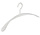 Garderobehanger - Jassenhanger - Volwassenen - 6340 - 24 Stuks - Wing - Kunststof - Wit - Schouderverbreding 4,2 cm - 45 cm - Kledinghanger - Kleerhanger
