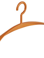 Garderobehanger - Jassenhanger - Volwassenen - 6340 - 24 Stuks - Wing - Kunststof - Oranje - Schouderverbreding 4,2 cm - 45 cm - Kledinghanger - Kleerhanger