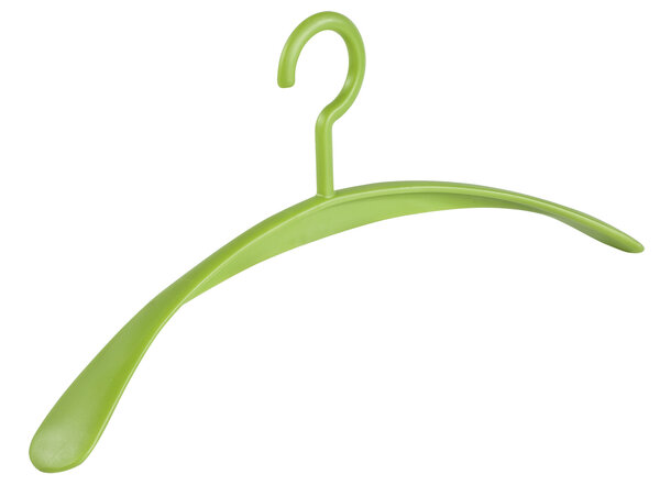 Garderobehanger - Jassenhanger - Volwassenen - 6340 - 10 Stuks - Wing - Kunststof - Groen - Schouderverbreding 4,2 cm - 45 cm - Kledinghanger - Kleerhanger