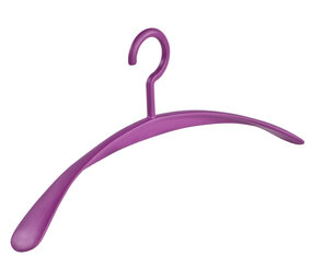 Garderobehanger - Jassenhanger - Volwassenen - 6340 - 10 Stuks - Wing - Kunststof - Paars - Schouderverbreding 4,2 cm - 45 cm - Kledinghanger - Kleerhanger