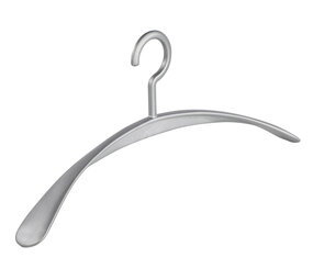 Garderobehanger - Jassenhanger - Volwassenen - 6340 - 10 Stuks - Wing - Kunststof - Zilver - Schouderverbreding 4,2 cm - 45 cm - Kledinghanger - Kleerhanger Garderobehanger - Jassenhanger - Volwassenen - 6340 - 10 Stuks - Wing - Kunststof - Zilver - Schouderverbreding 4,2 cm - 45 cm - Kledinghanger - Kleerhanger